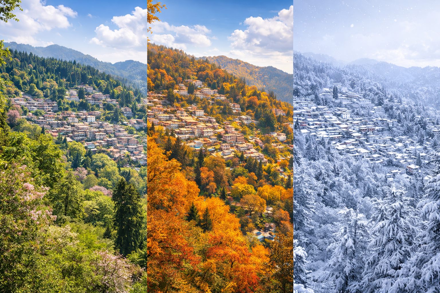 Seasonal beauty of Mussoorie across the year