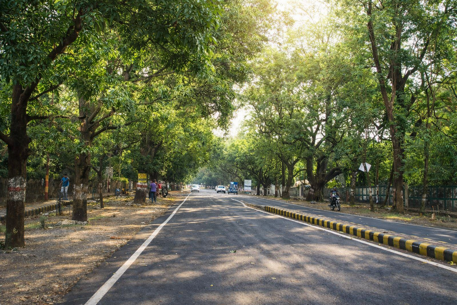Afternoon view of Rajpur Road Dehradun