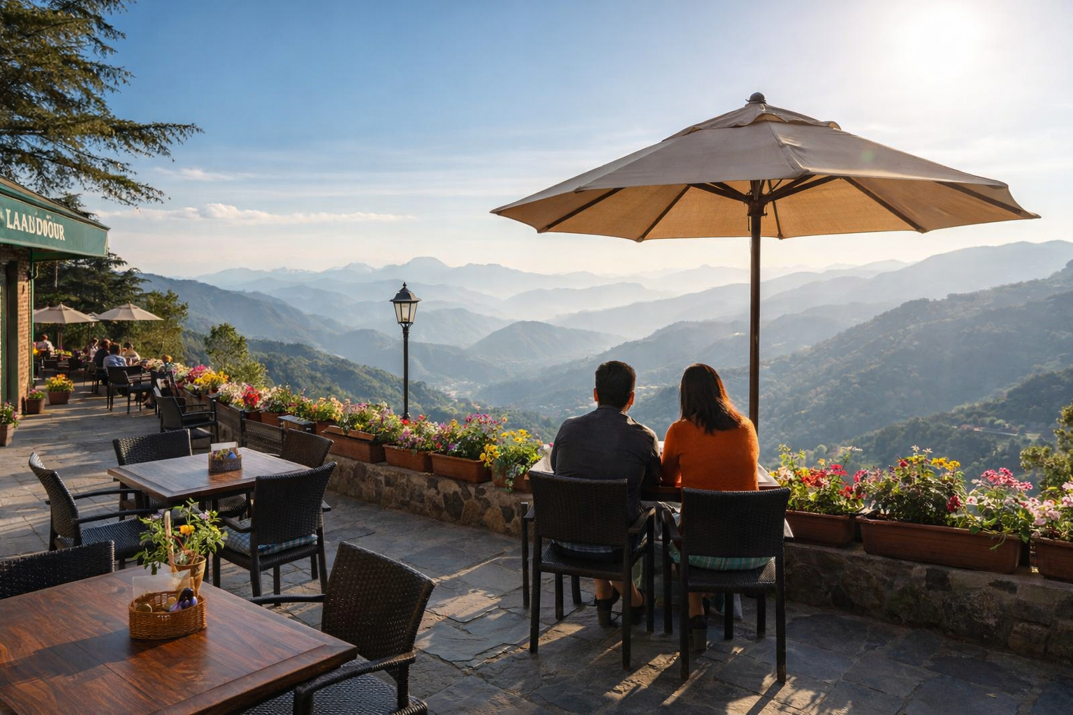 Relaxing evening at Mussoorie cafe