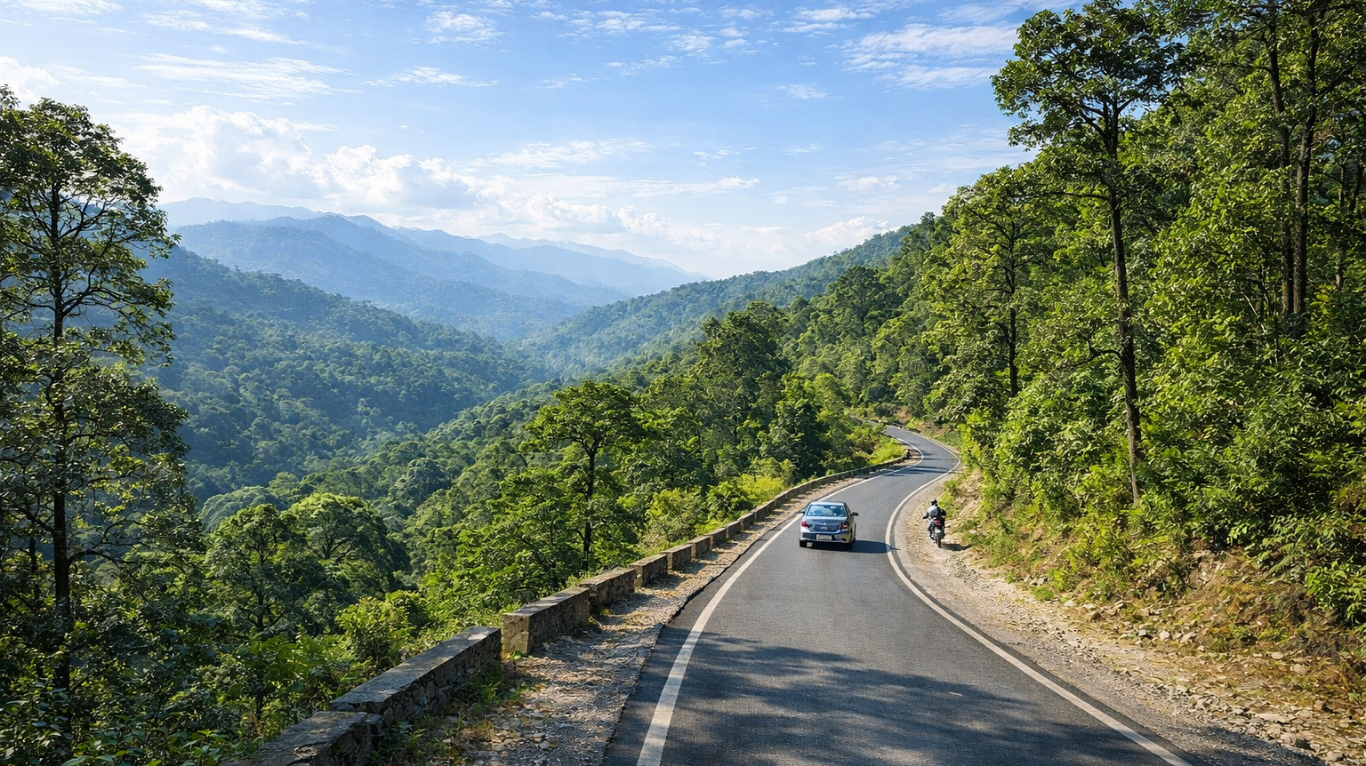 Scenic Drive through the forest
