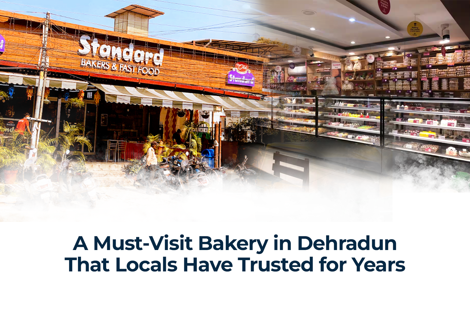 Standard bakery with fresh bread and pastries